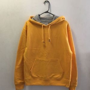 YELLOW GOLD CHAMPION POWERBLEND FLEECE HOODIE